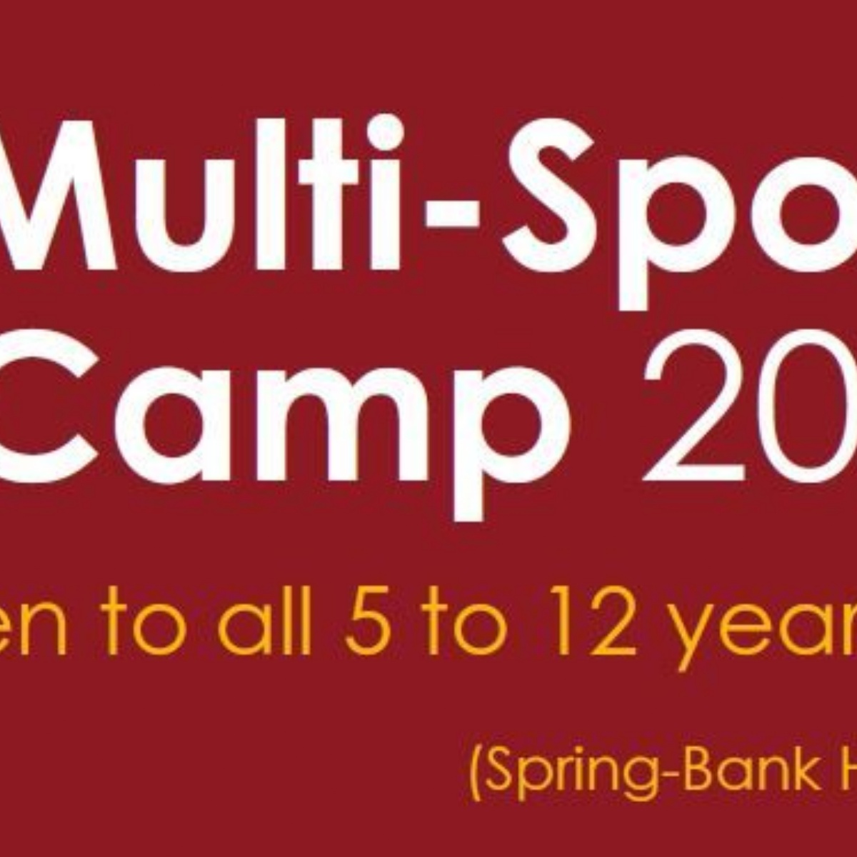 Wath Academy MultiSports Camp 2023